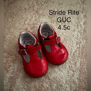 Stride Rite Shiny Red Dress Shoes for Kids